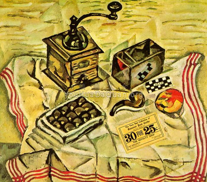 Still-Life with Coffee Mill - 琼·米罗